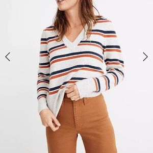 NWOT Madewell striped westgate sweater in coziest yarn